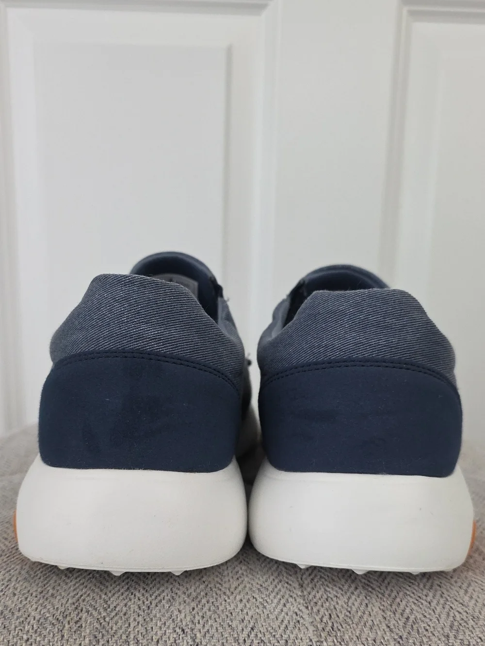 Men's Orthocomfoot Slip-On Loafers/ Orthopedic Planter Fasciitis- Blue Size 46
